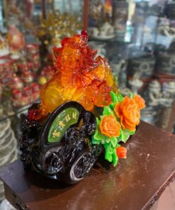 Tỳ Hưu Hoa Mẫu Đơn Vàng Mật Ong
