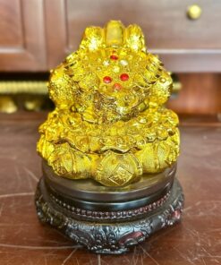 Cóc/Thiềm Thừ Phong Thủy Đế Xoay Vàng Kim