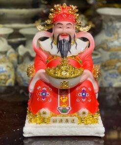 Tượng Thần Tiền/ Thần Phát Phú Quý Rồng Đỏ