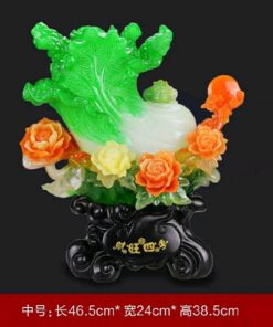 Tượng Bắp Cải Thiềm Thừ Hoa Mẫu Đơn