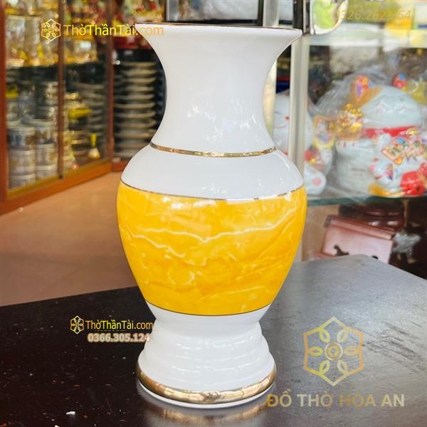 Lọ Hoa Vân Đá Vàng