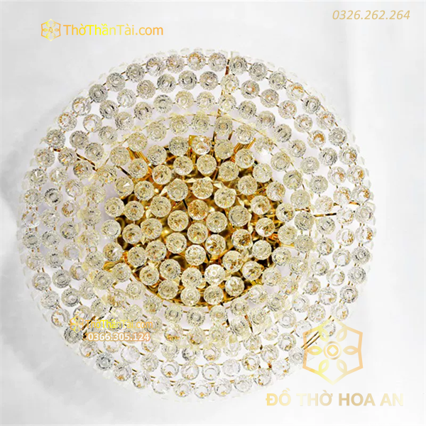 Cầu Treo Phong Thủy Pha Lê Trắng