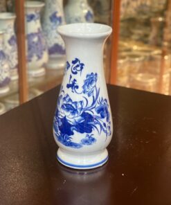 Lọ Hoa Dáng Huệ Tài Lộc Men Lam
