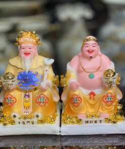 Tượng Thần Tài Thổ Địa Phú Quý Bột Đá Cam