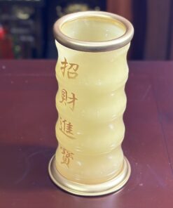 Ống Hương Lưu Ly Vàng Bọc Đồng