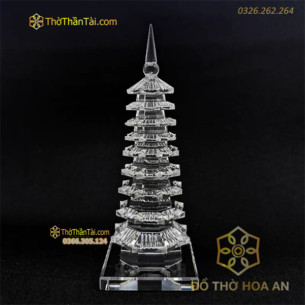 Tháp Văn Xương Pha Lê Trắng