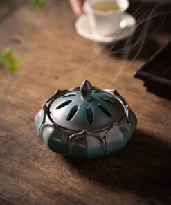 Lư Đốt Trầm Hoa Sen Sứ