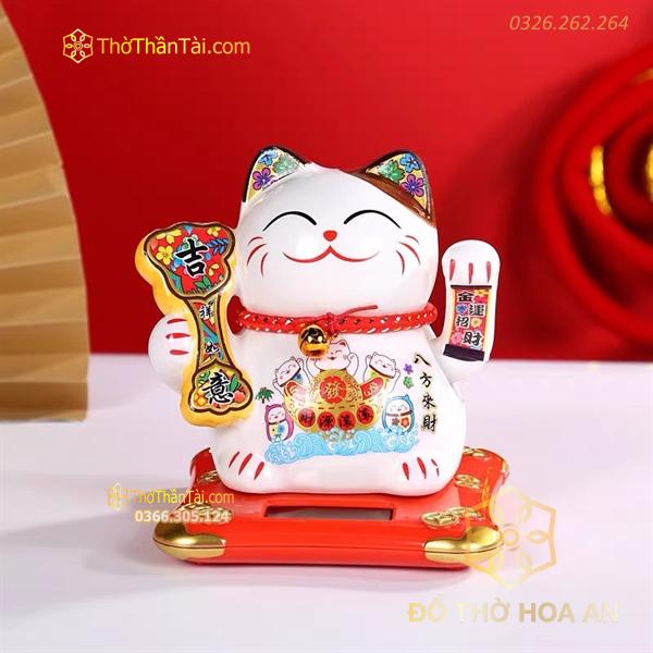 Mèo Thần Tài Năng Lượng 10cm