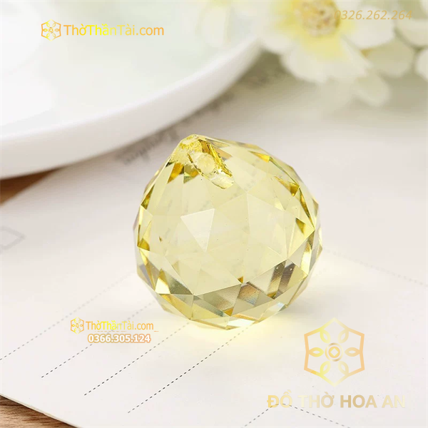 Cầu Treo Phong Thủy Pha Lê Vàng