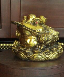 Cóc Thiềm Thừ Phong Thủy Đồng Cõng Vàng Chiêu Tài