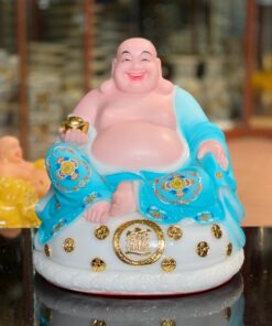 Tượng Di Lặc Tụ Bảo Bột Đá Xanh
