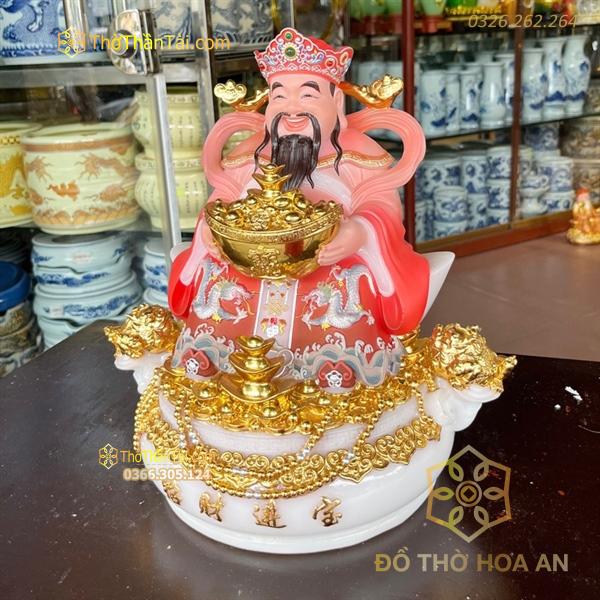 Tượng Thần Tiền Thiềm Thừ Bột Đá Đỏ