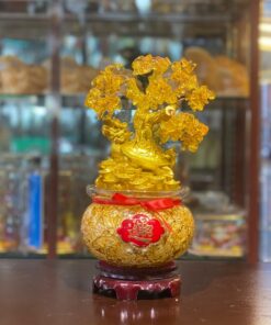 Hũ Kim Tiền Long Quy Cõng Cây Vàng