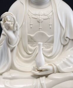 Tượng Phật Bà Quan Âm Đá Bạch Ngọc