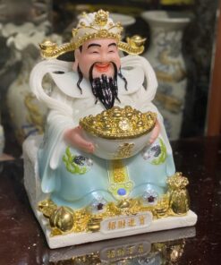 Tượng Thần Phát/Tượng Thần Tiền Triệu Công Minh Chiêu Tài Bột Đá Xanh