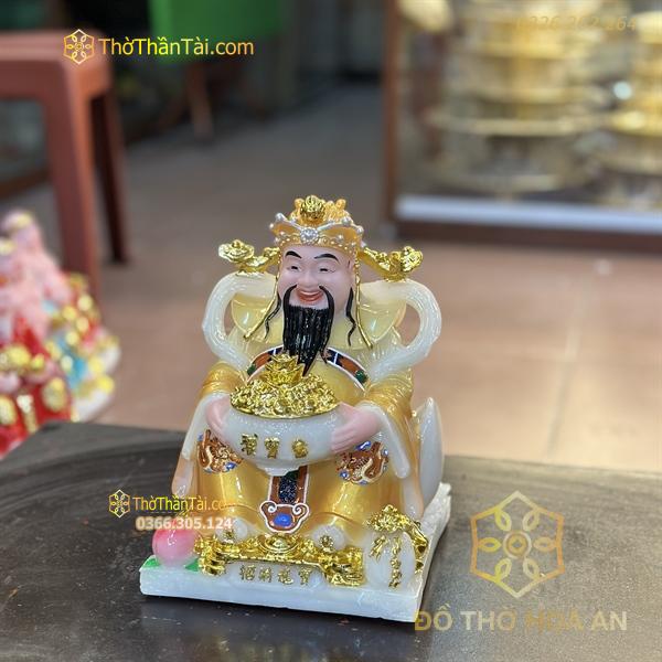 Tượng Thần Tiền/ Thần Phát Phú Quý Vàng Cam