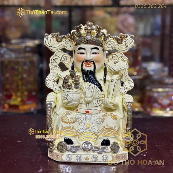 Tượng Thần Phát/ Tượng Thần Tiền Triệu Công Minh Sứ Vàng Ngà