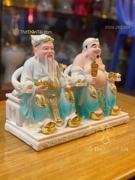 Tượng Thần Tài Thổ Địa Composite Xanh