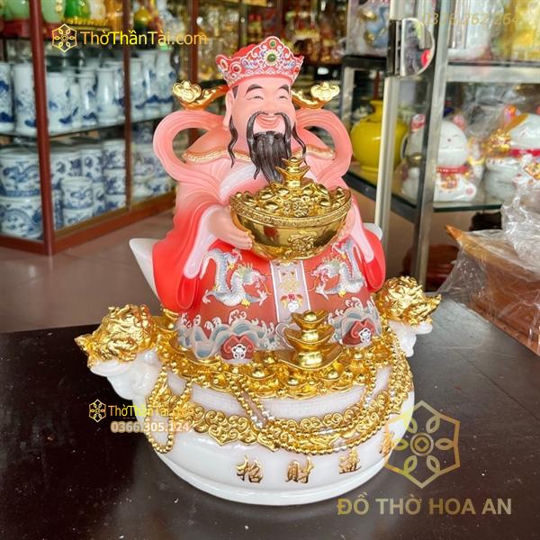 Tượng Thần Tiền Thiềm Thừ Bột Đá Đỏ