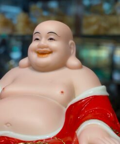 Tượng Di Lặc Bột Đá Đỏ