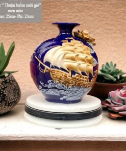 Bình Hút Lộc Thuận Buồm Xuôi Gió Đắp Nổi