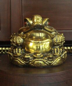 Cóc Thiềm Thừ Phong Thủy Đồng Cõng Vàng Chiêu Tài