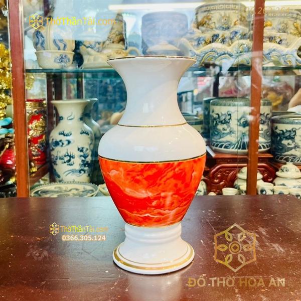 Lọ Hoa Vân Đá Đỏ