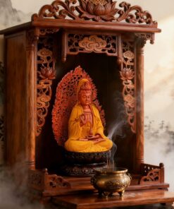 Tượng Phật Bà Quan Âm Gỗ Dát Kim