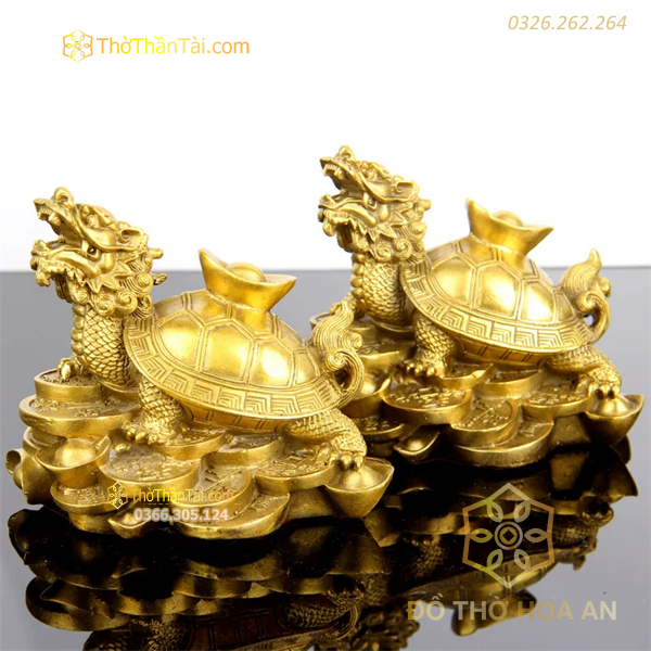 Long Quy Cõng Vàng Đồng Phong Thủy