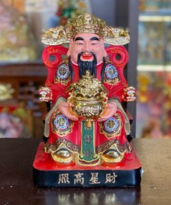 Tượng Thần Phát/ Tượng Thần Tiền Triệu Công Minh Composite Đỏ