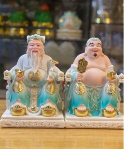 Tượng Thần Tài Thổ Địa Composite Xanh