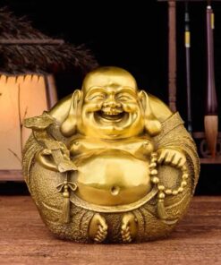 Tượng Phật Di Lặc Như Ý Bằng Đồng