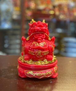 Tỳ Hưu Phong Thủy Đế Xoay Bột Đá Đỏ