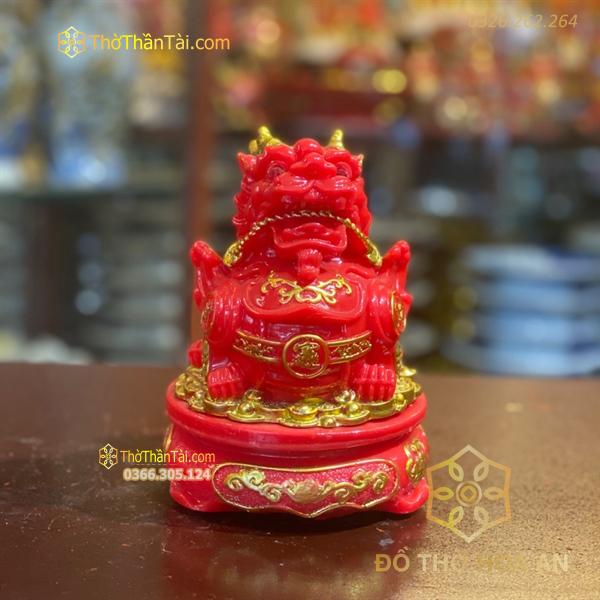 Tỳ Hưu Phong Thủy Đế Xoay Bột Đá Đỏ