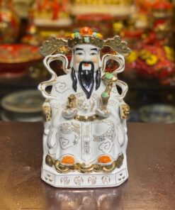 Tượng Thần Phát/ Tượng Thần Tiền Triệu Công Minh Sứ Trắng