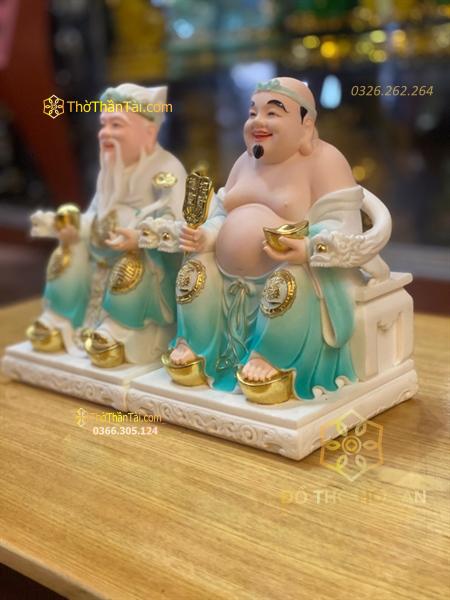 Tượng Thần Tài Thổ Địa Composite Xanh