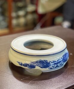 Chân Đế Bát Hương Sứ Men Lam