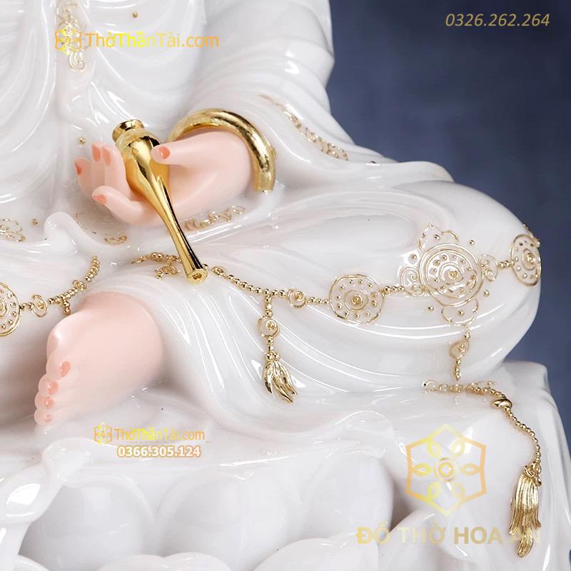 Tượng Quan Âm Đá Trắng 2401