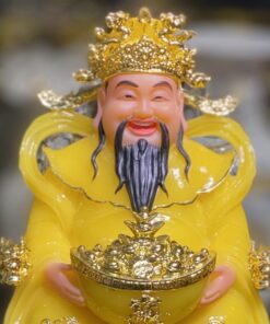 Tượng Thần Phát/ Tượng Triệu Công Minh Phú Qúy Bột Đá Vàng Thạch Anh
