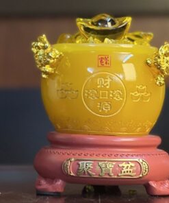 Bồn Tụ Bảo Chiêu Tài Đá Vàng