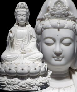 Tượng Phật Bà Quan Âm Đá Bạch Ngọc