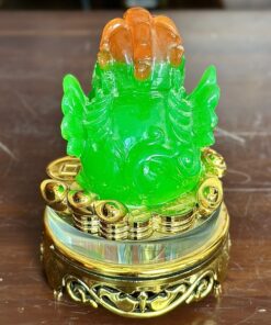 Tỳ Hưu Phong Thuỷ Xoay Đế Kính Xanh
