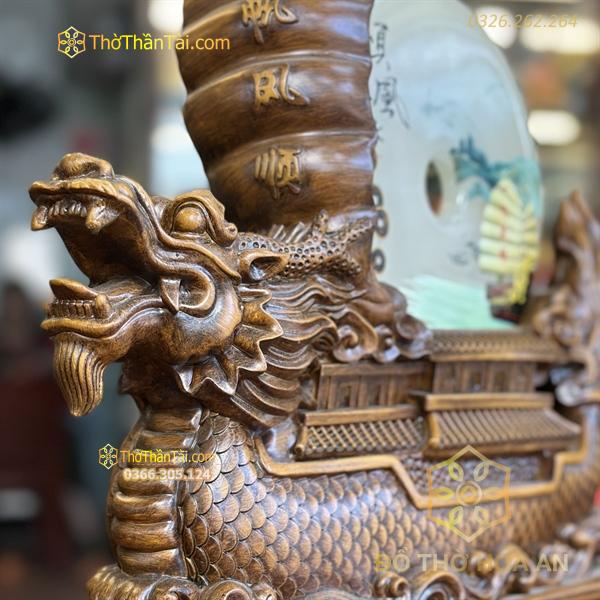 Thuyền Rồng Đồng Điếu Gỗ