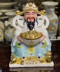Tượng Thần Phát/Tượng Thần Tiền Triệu Công Minh Chiêu Tài Bột Đá Xanh