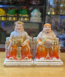 Tượng Thần Tài Thổ Địa Bột Đá Cam DL