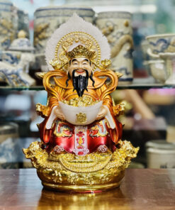 Tượng Thần Tiền Triệu Công Minh Địa Hiệu Ứng Đồng Gấm Đỏ