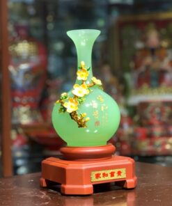 Bình Hút Tài Lộc Như ý Đá Onyx Xanh BTL02