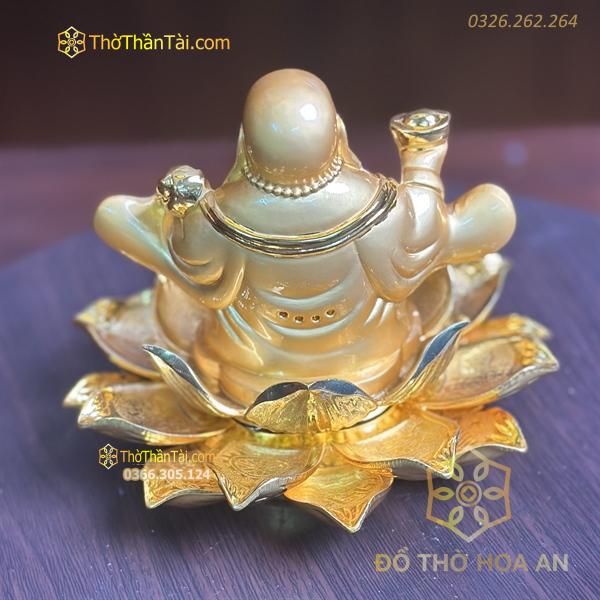 Tượng Di Lặc Tọa Sen Đặt Ô Tô-Bàn Làm Việc