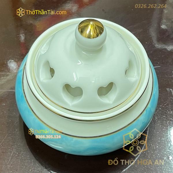 Đốt Trầm Sứ Vân Đá Xanh