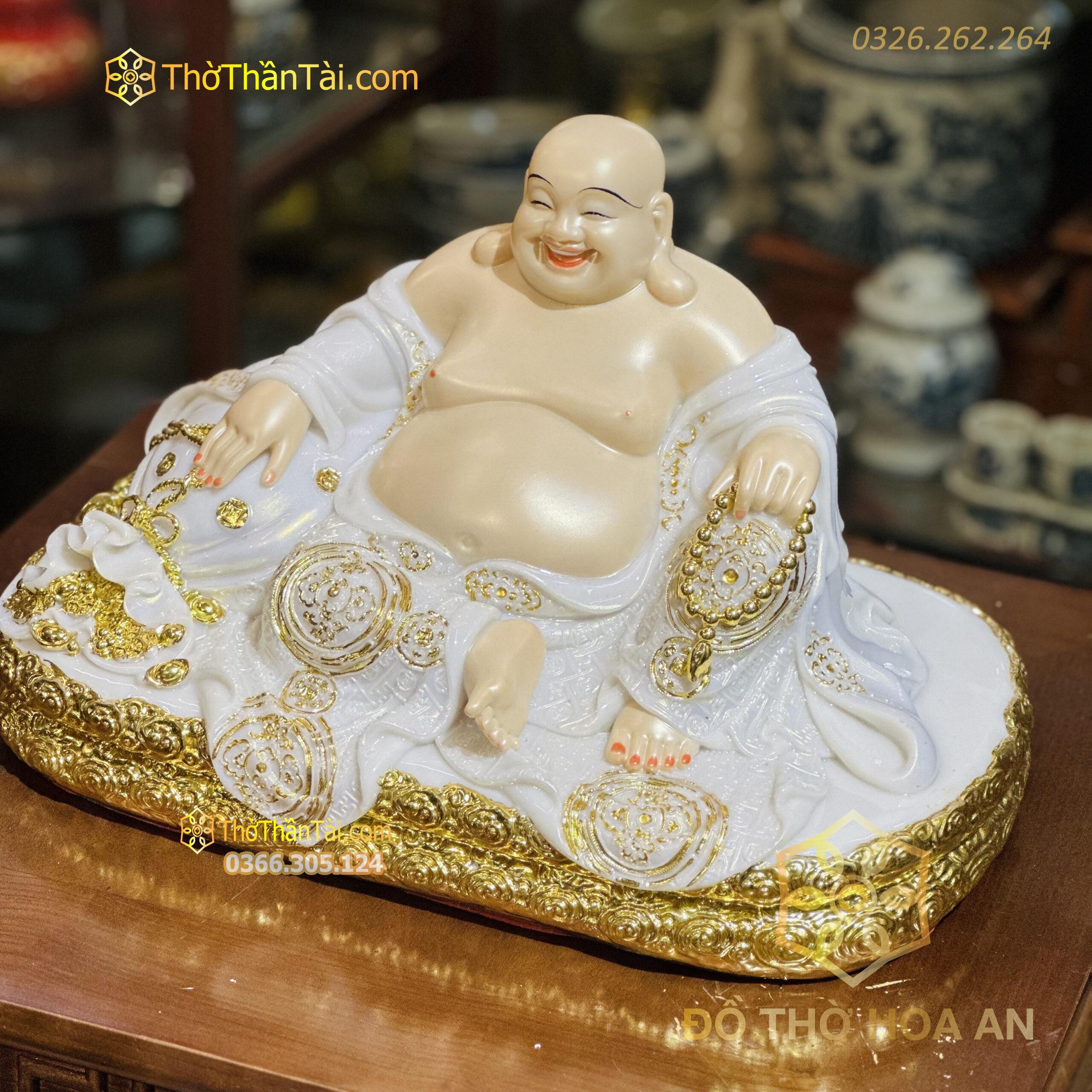 Tượng Di Lặc Hiệu Ứng Đồng Trắng
